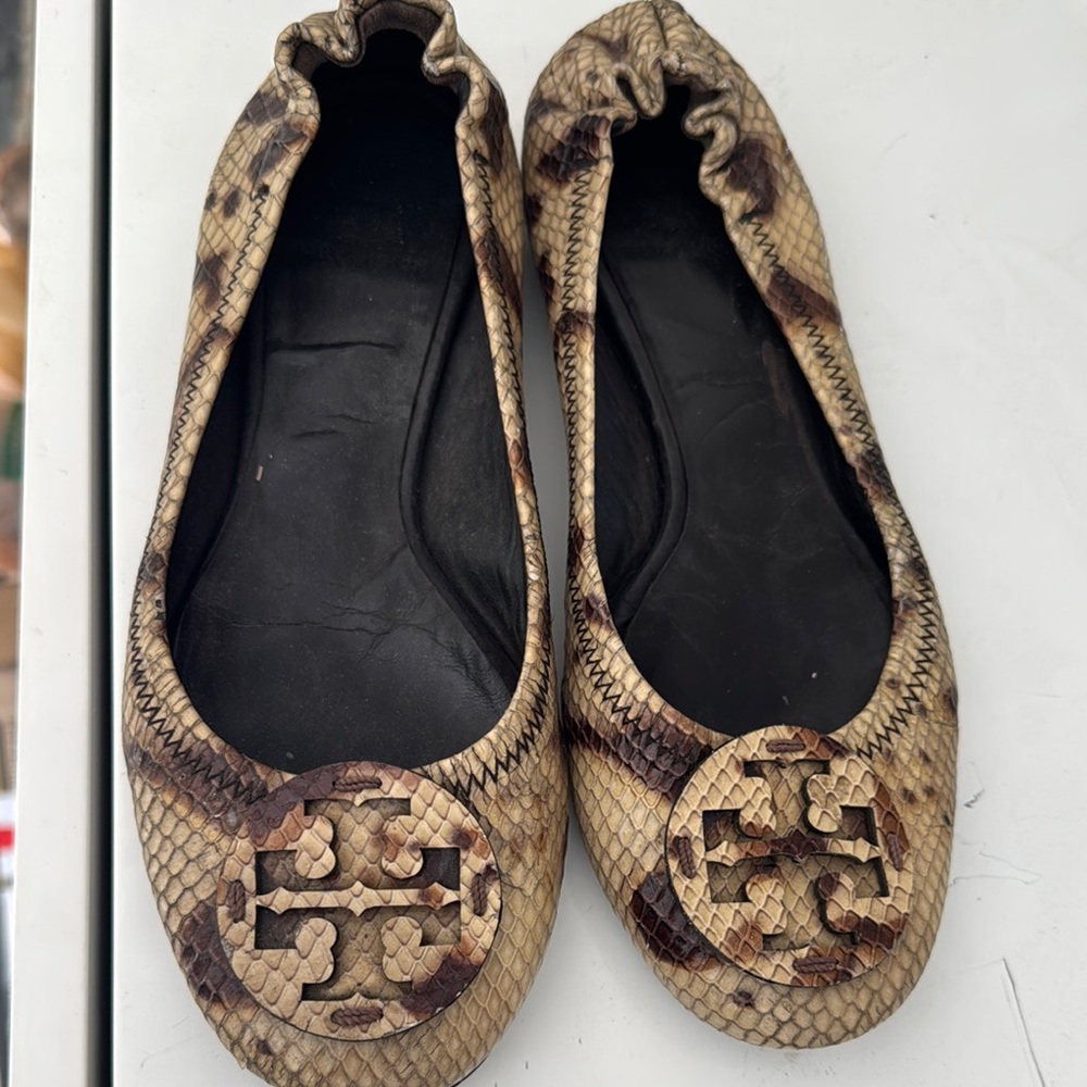 Tory Burch Tan Ballet Flats